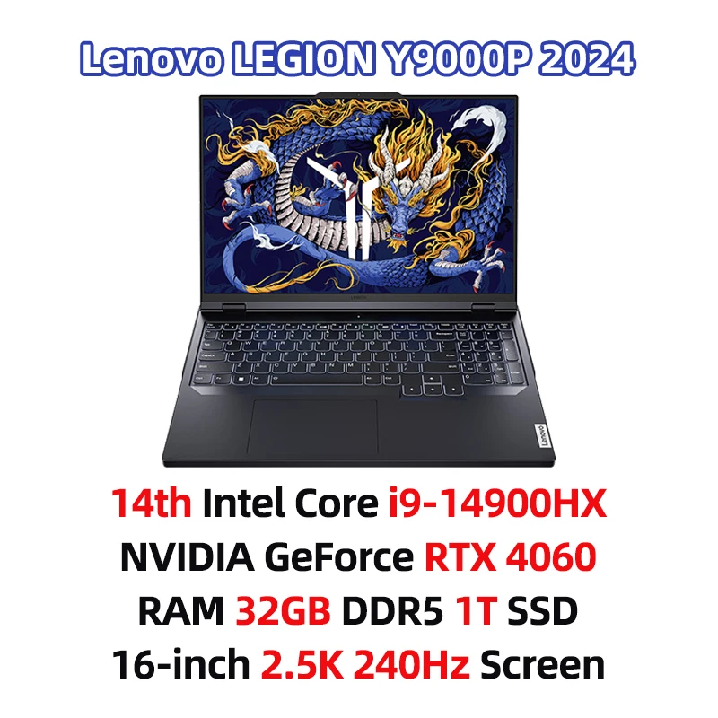Lenovo Legion Y9000P 2024 E-sports Gaming Laptop Intel Core i9