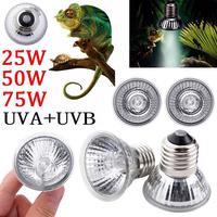 25/50/75W UVA UVB 3.0 Reptile Heating Light Bulb Snake Full Spectrum Light Bulbs Basking Light Turtle Heating Pet UV I0G5