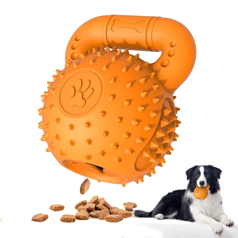 Benepaw Strong Dog Chew Toy For Aggressive Chewers Food Dispensing Rubber Puppy Pet Ball Interactive Toy For Medium Large Dogs