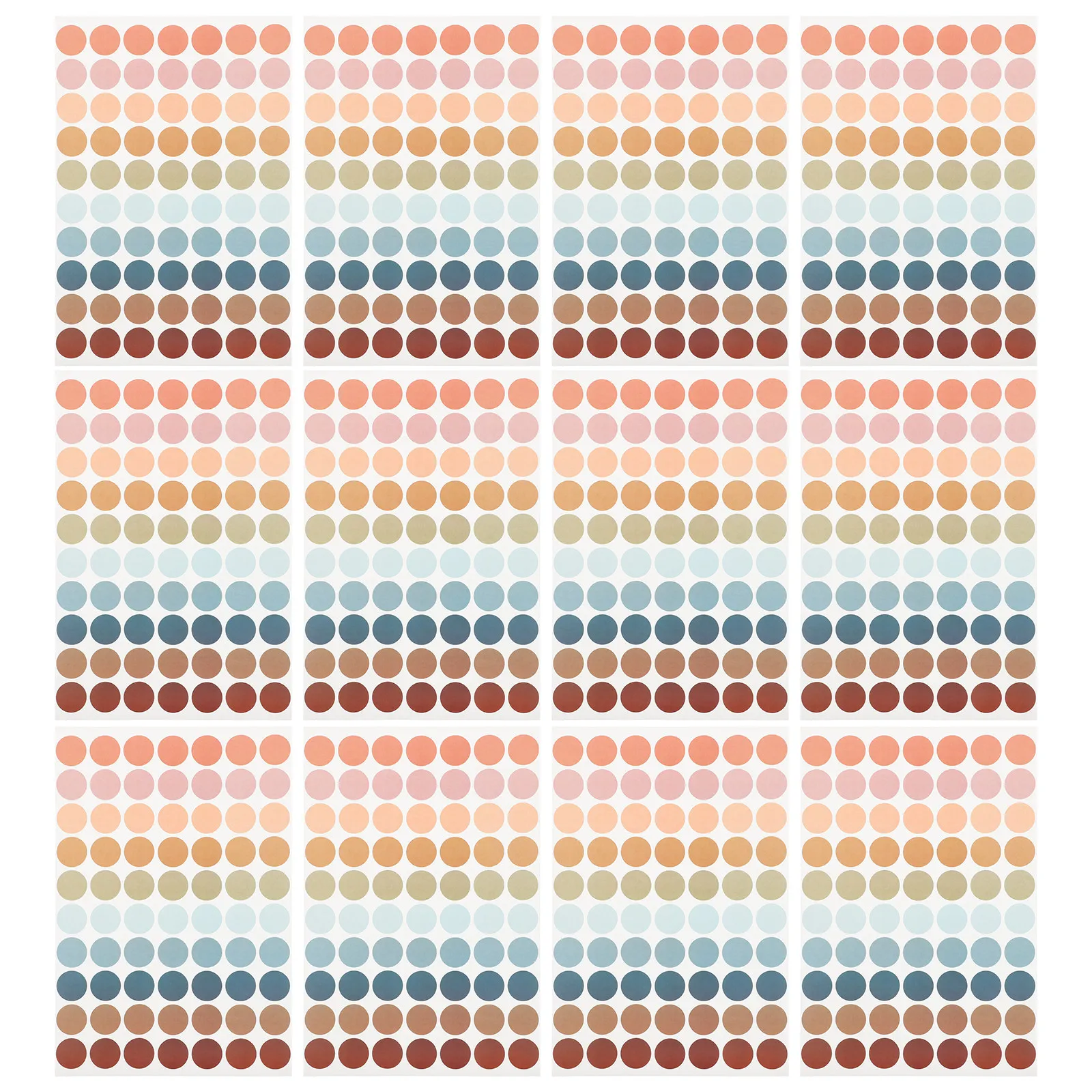 

20Pcs Round Colored Dot Stickers Paper Labels for Student Classroom Reward Teaching Planner Organization Coding