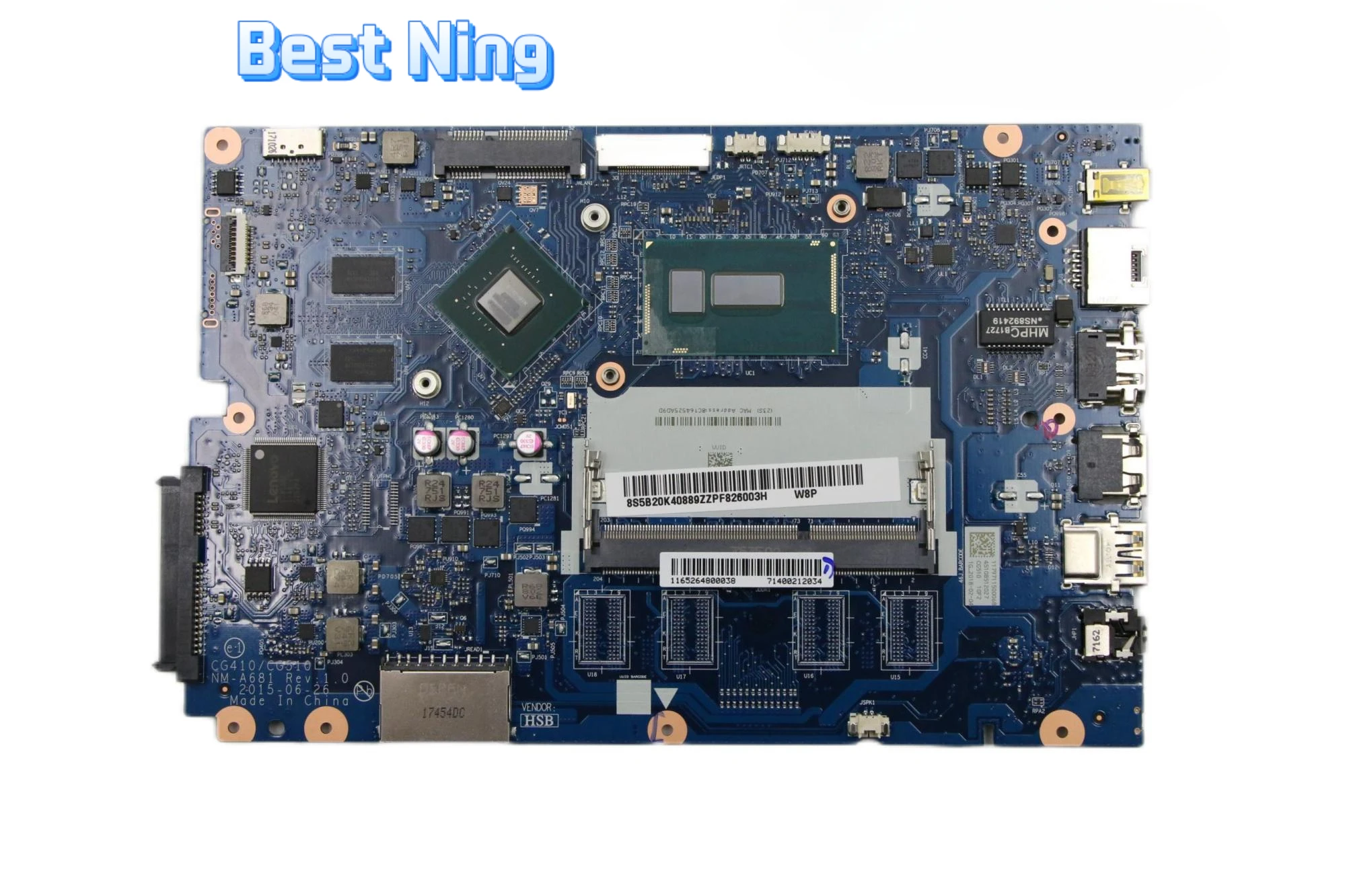 

For Lenovo Ideapad 100-15IBD B50-50 Laptop Motherboard NM-A681 Mainboard I5-4288U I5-5200U CPU Tested Ok