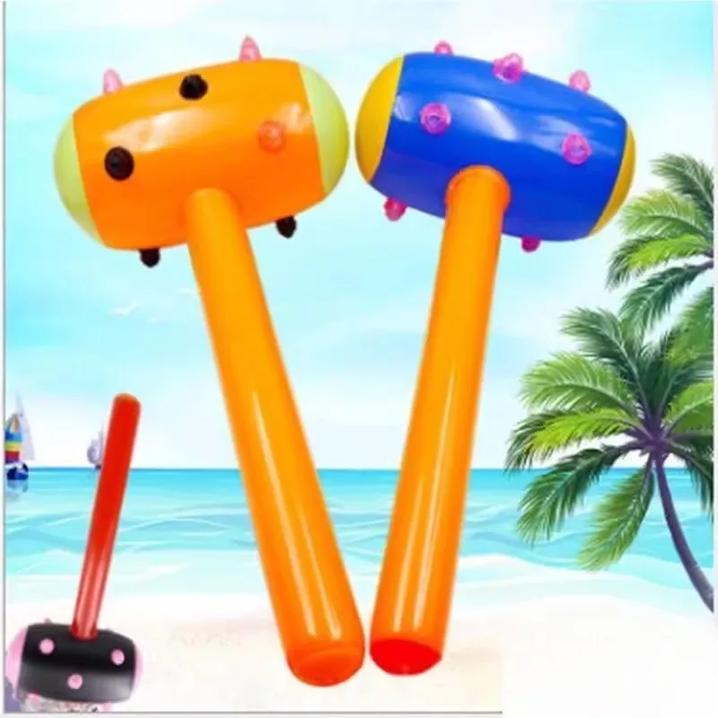 Inflatable Large Wolf Tooth Hammer 85cm Cartoon Play Hammer Parent-Child Game Props  PVC Toy for Children