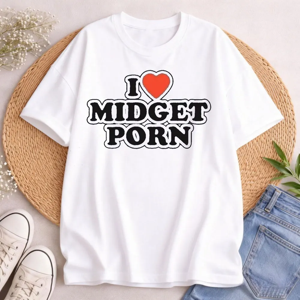 Camiseta I MIDGET PORN, camisetas ofensivas e inapropiadas para mujeres, camiseta divertida, camisetas gráficas, ropa estética, camisetas con cuello redondo