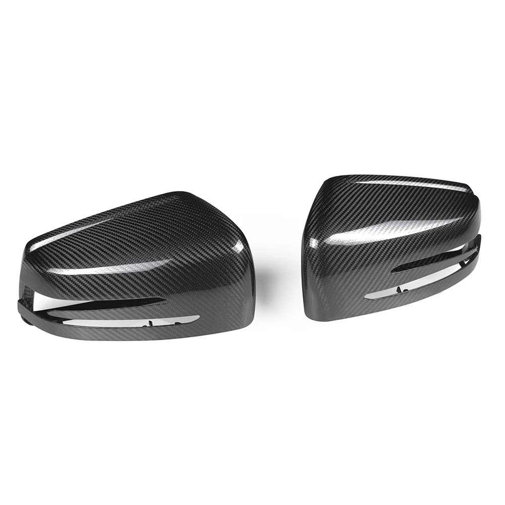 Real Dry Carbon Fiber Rearview Side Mirror Covers For Mercedes Benz W463 W166 W166 R251 2010-2019 OEM Style