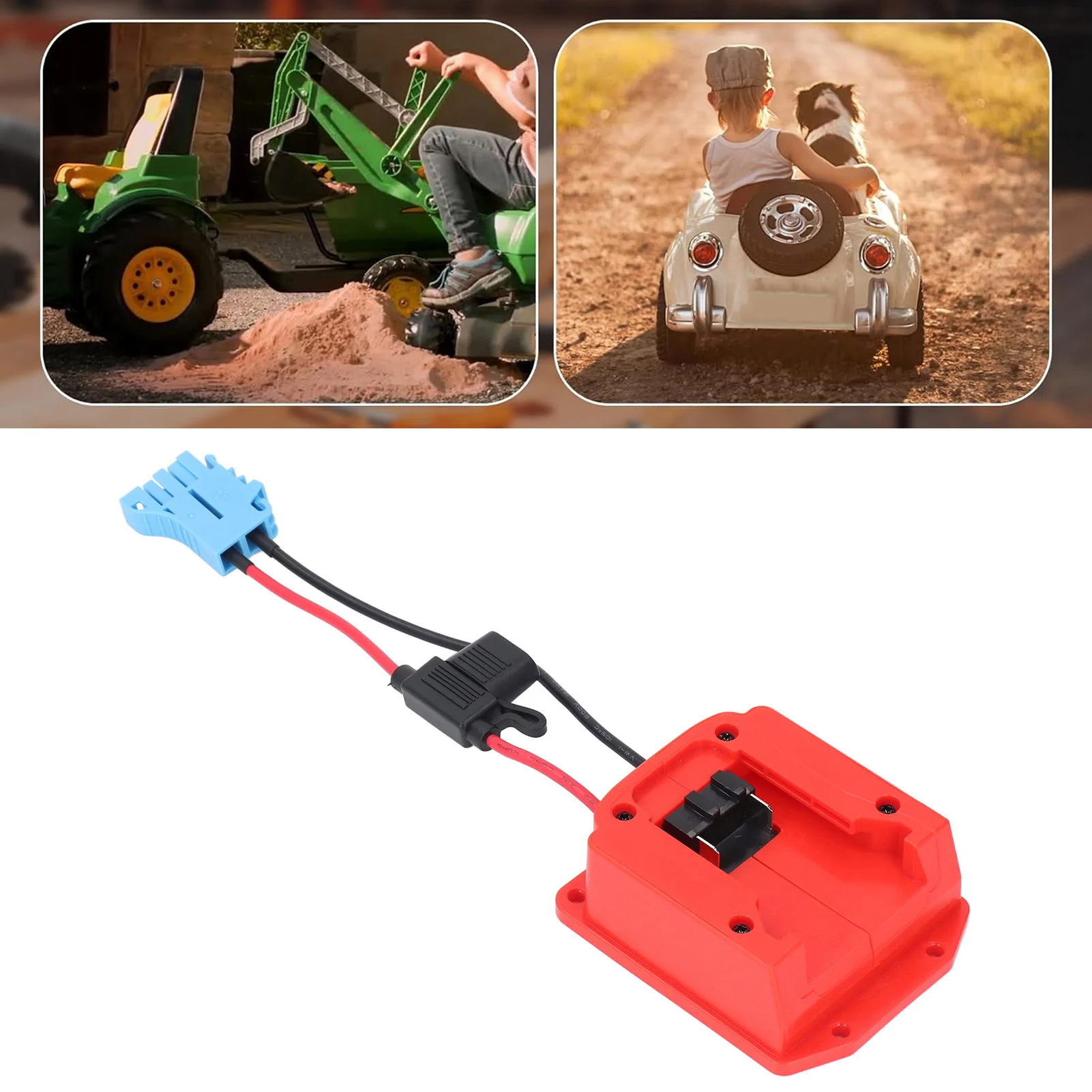 Battery Converter Children Riding Toys Battery Adapter Toddler Ride On Converter 18V for Peg Perego 48‑11‑1828