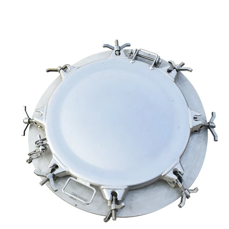 

DN500 304/316L Stainless Steel Atmospheric Pressure Manhole Cover For Chemical Liquid Tank Truck