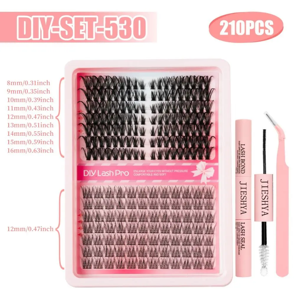 40D Cluster DIY Lash Extension Invisible Band Cat Eye Style False Eyelash Extension Premium Mink Manga Lash Individual Lashes