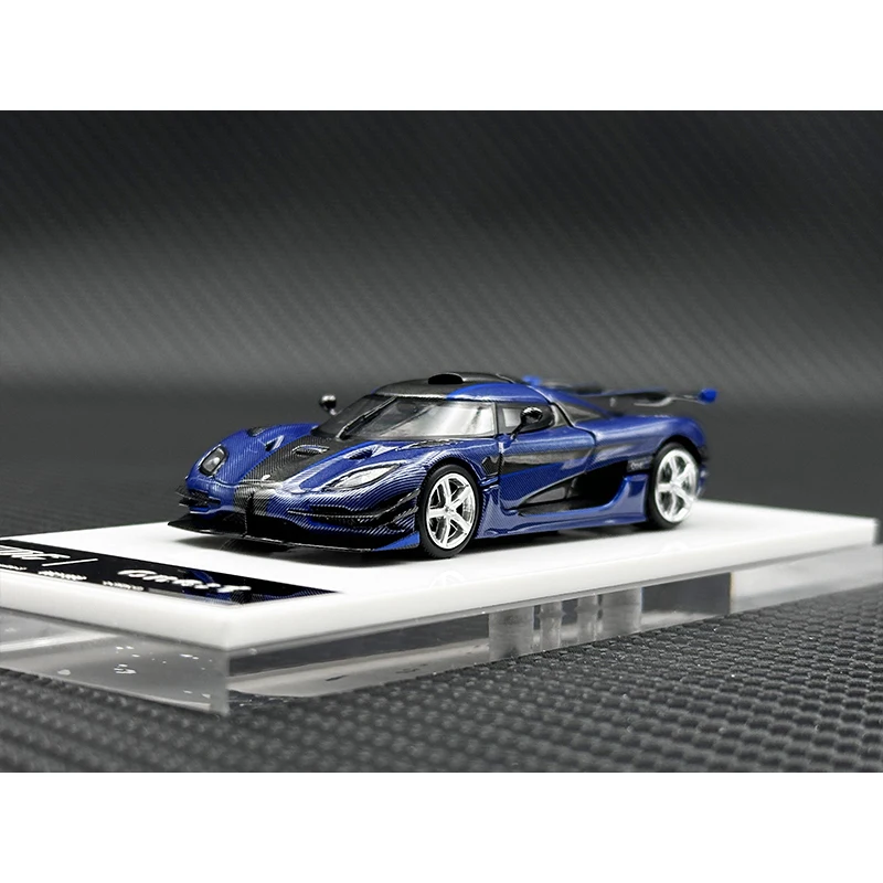 TPC In Stock 1:64 ONE 1 Carbon Fiber Hood Stripe Openable Hood Diecast Diorama Car Model Toy