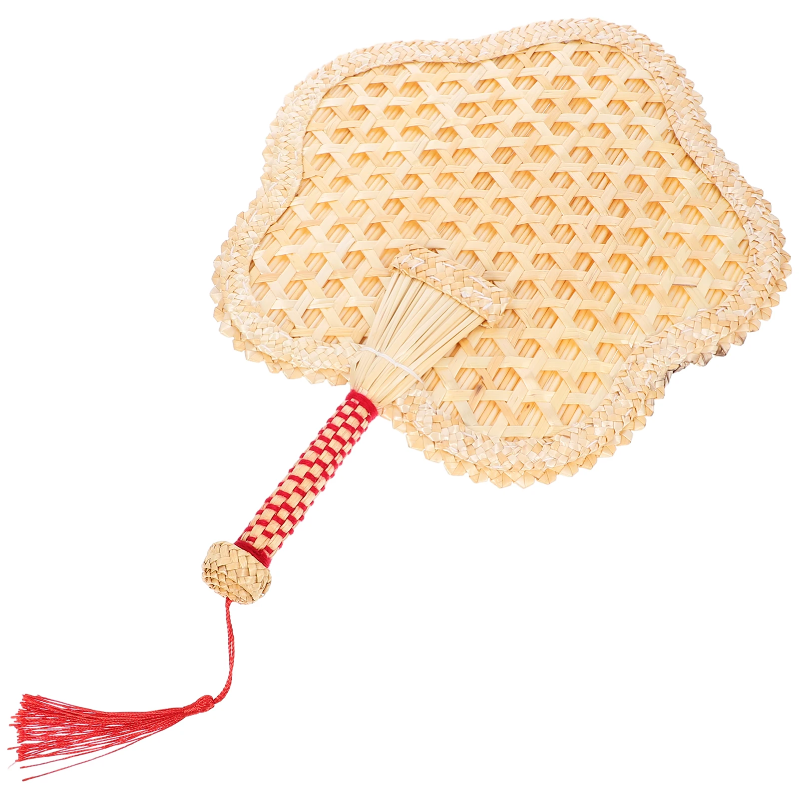 

Retro Chinese Fans H Woven Straw Summer Cooling Fan Vintage Style Decorative H held Wedding Party Beach Accessories