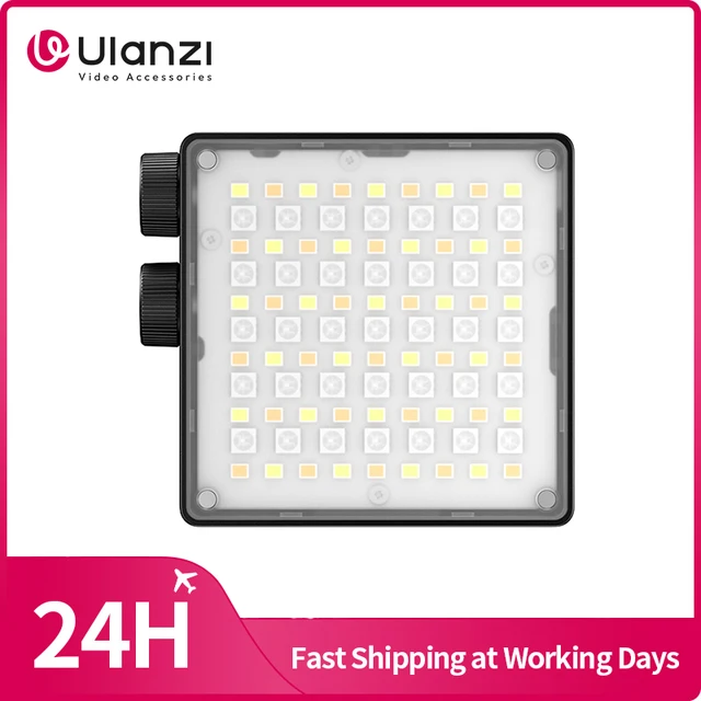 Ulanzi LE20 20W RGB Pocket Light Przenośna lampa wideo do aparatu fotograficznego Smartphone Fotografia wideo na żywo z wentylatorem chłodzącym
