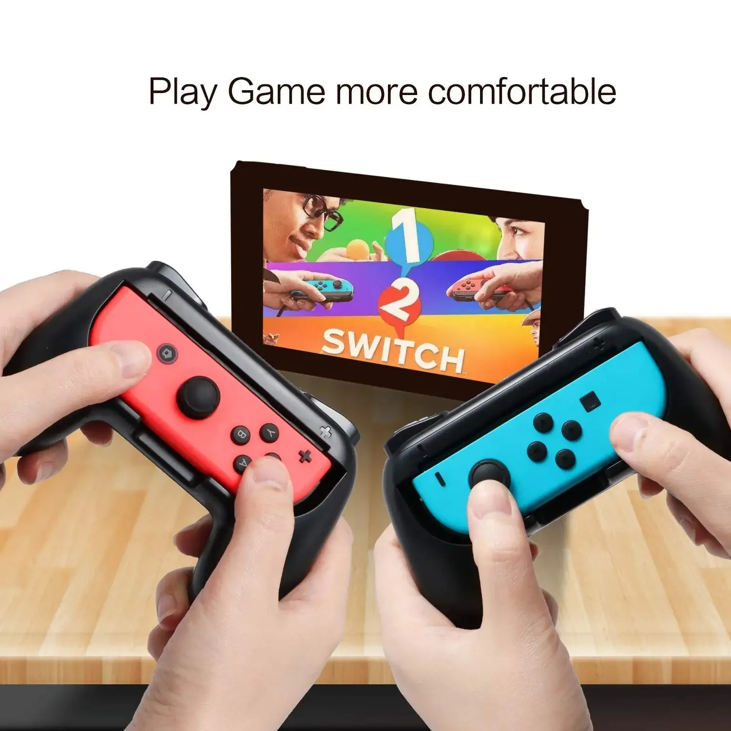 Joycon Halterung Ständer Halter kompatibel für Nintendo Switch & OLED JOY CON Controller Gamepad Griff Handgriff Zubehör