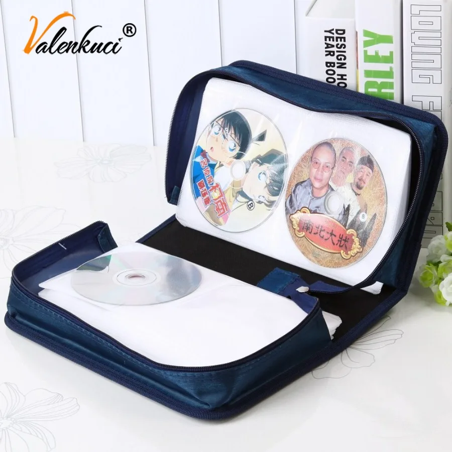 CD Bag, Large Capacity CD Box, CD Storage Book, DVD Album, CD Bag, Dustproof Storage Bag Can accommodate 128 pieces
