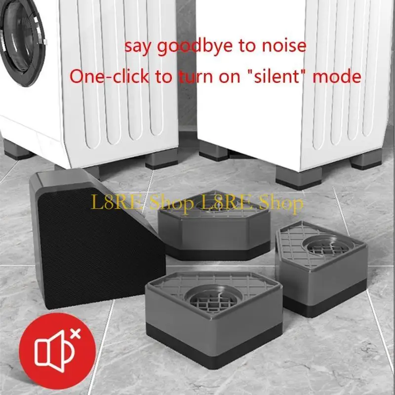 L8RE 4 PCS Холодильник Выравнивание ног Устремительная стиральная машина анти вибрационная площадка