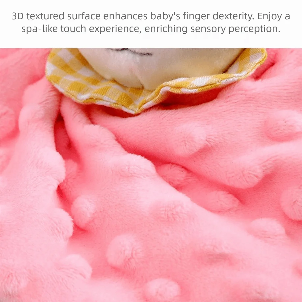 Comforter Baby Security Soothing Towel Silicone Teether Snuggle Toy Newborn Saliva Towel Rabbit Adorable Soothing Doll Towel