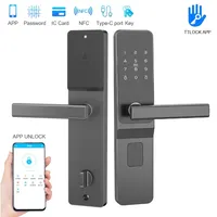 TTlock Hotel Lock Smart Door Lock Password Electronic Door Lock IC Card NFC APP Remote Unlock Homestay Apartment Password Locks