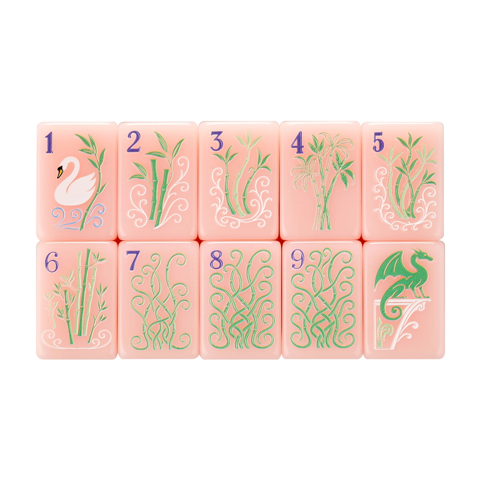 Customizable 160-pc Acrylic American Mahjong Tiles Bulk Luxury Indoor Set with Single Layer Carving Eco-Friendly & Durable
