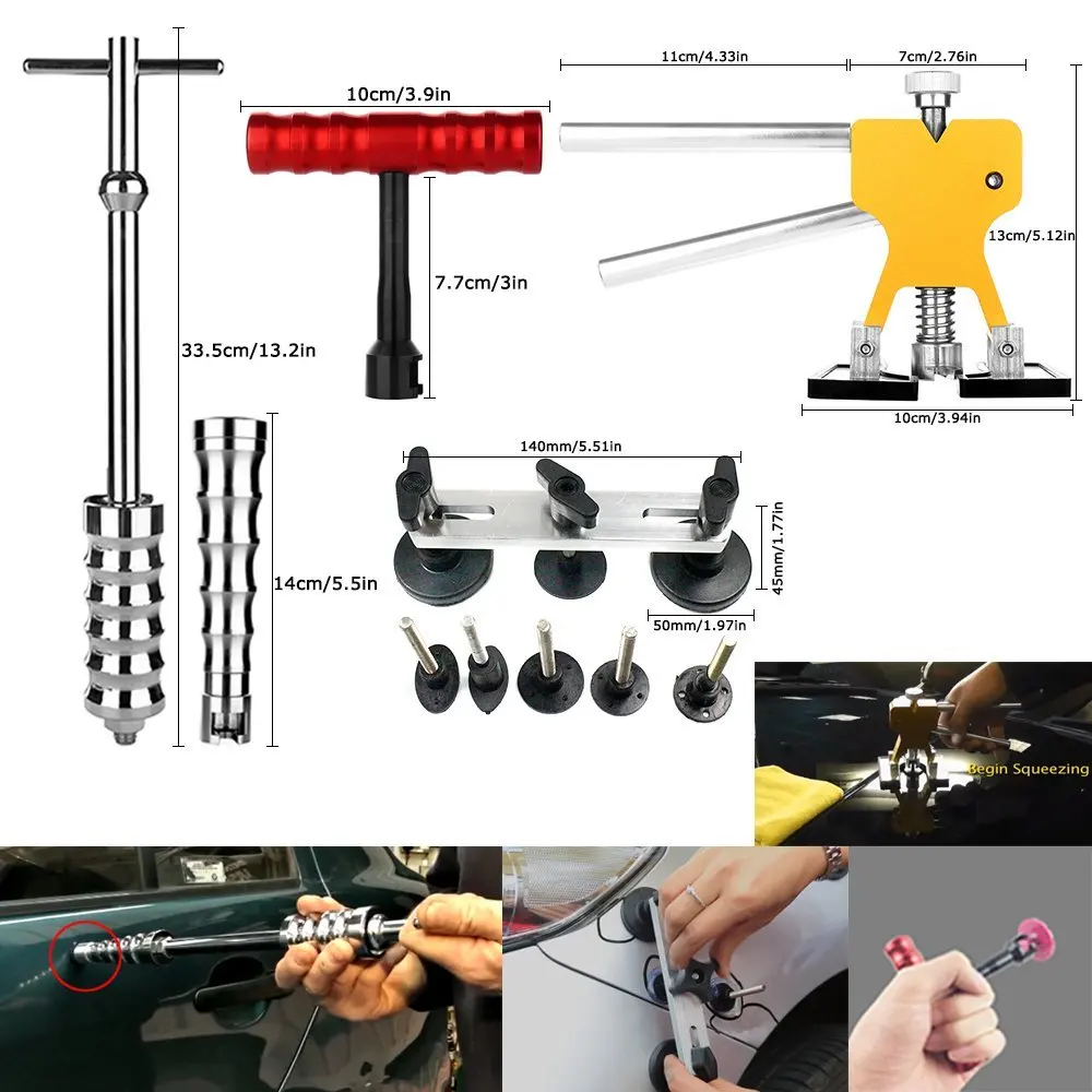 FURIX tools Rods Dent Puller Hail Damage Repair Car Dent Removal Paintless Dent Repair Tools Kit