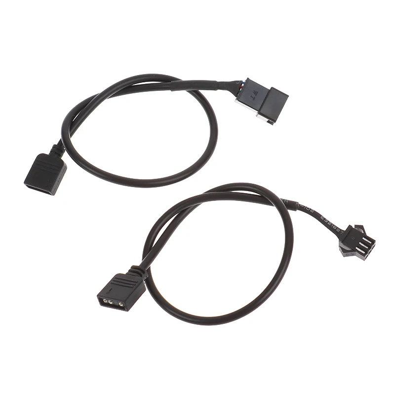 1pc scheda madre adattatore RGB cavo di conversione 5V 3Pin / 12V 4Pin RGB Led Strip Light per PC Computer LED Light Strip Line 30cm
