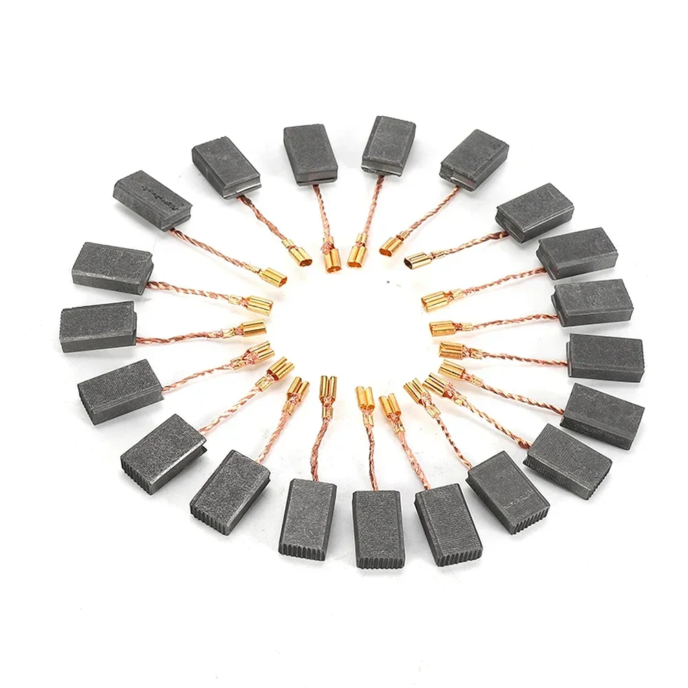 20Pcs 5x10x15mm Carbon Brush For Bosch 125 14-150 For Worx Hilti Angle Grinder Power Tool Supply Use