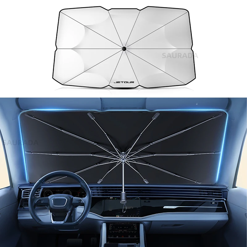 New Car Front Windshield Portable Car Foldable Sunshades,  For Chery Jetour X70 X70SM X90 X95 DASHING T2 T3c Auto parts sunshade