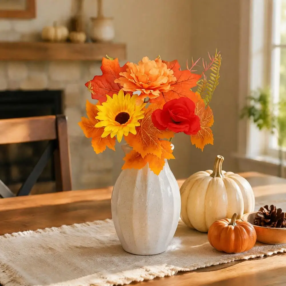 Durable Artificial Plants for Decoration Artificial Flowers for Home Decor Artificial Fall Flowers Bouquet Realistic for Wedding