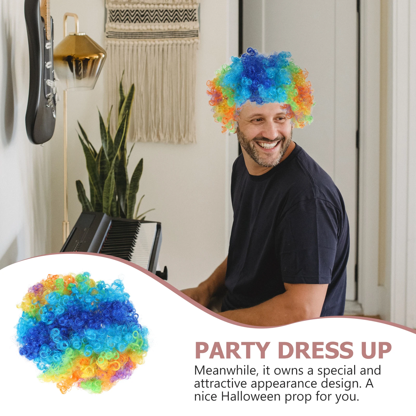 

1Set Clown Prop Set Durable Clown Nose Kit Breathable Lightweight Halloween Party Costume Accessory Cosplay