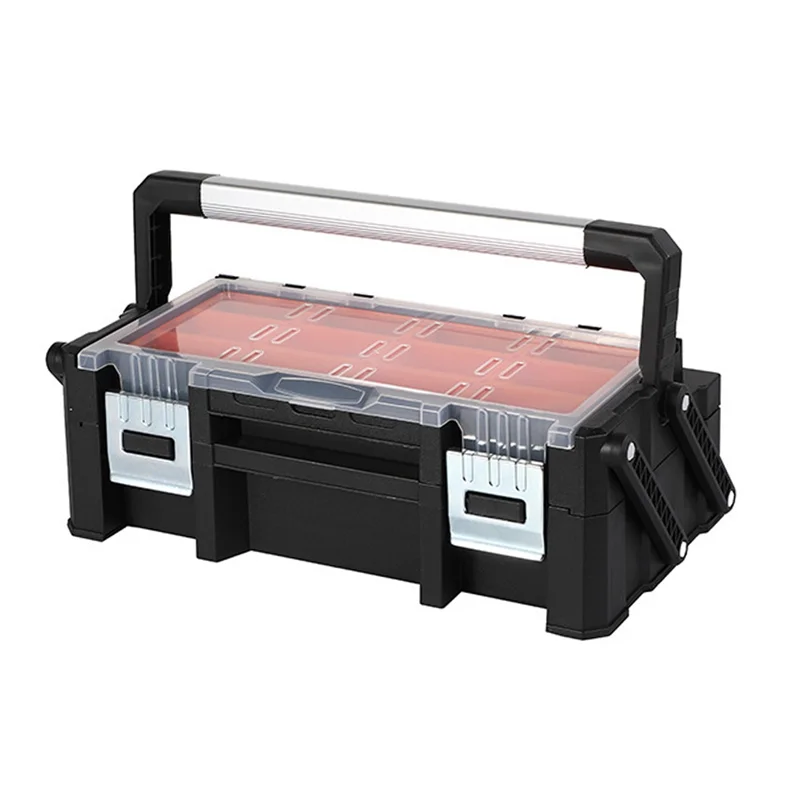 AA05 Portable Parts Storage Box Hardware Screws Tool Box  Multi-Grid Tool Organizer Box Tool Box Arrangement Garage Storage