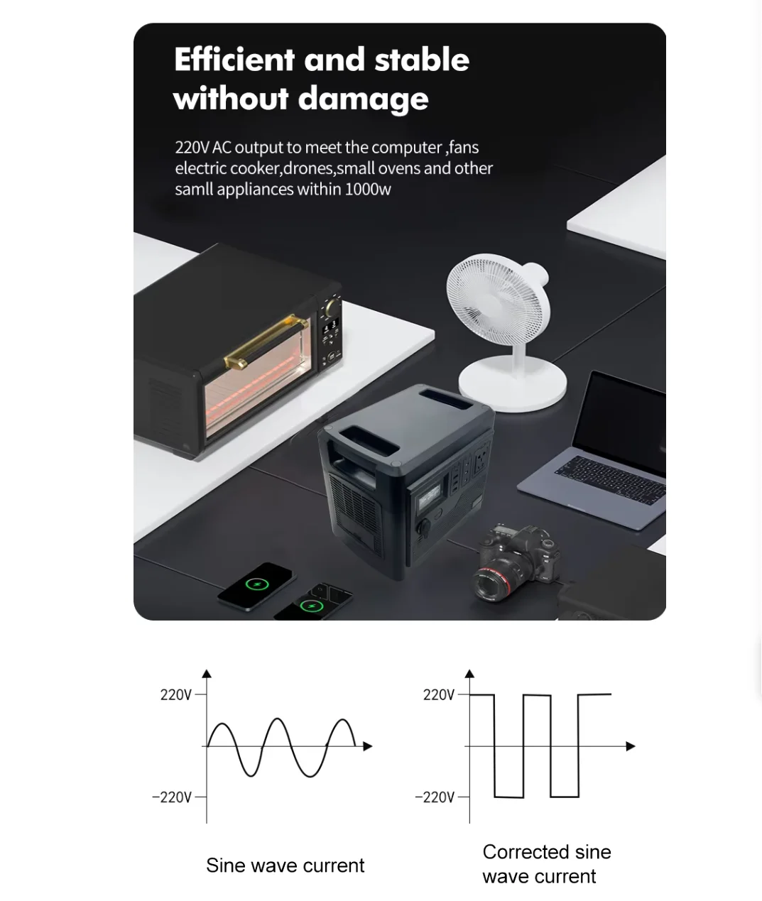 Inverter 48V Stackable LiFePO4 Battery With 6kw Inverter 60A MTTP 10 Year Lifetime Perfect For Monitor RV, Solar