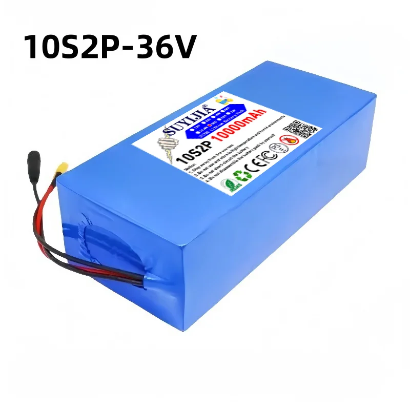 New 36V 10Ah 21700 10C power lithium battery pack with BMS rechargeable battery 10S2P for fishing bicycle large capacity battery