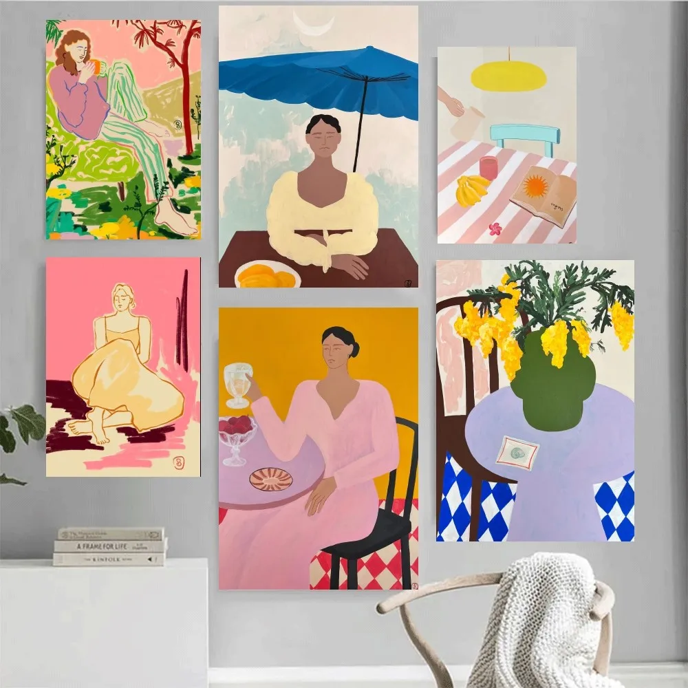 

Sandra Poliakov Abstract Lines art Poster Home Office Wall Bedroom Living Room Kitchen Decoration Painting