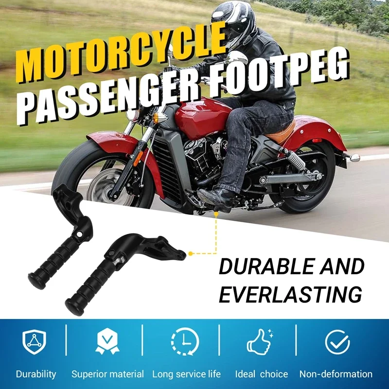 B-M Motorcycle Passenger Footpeg Footrest Mounting Bracket For Indian Scout Sixty 2016-2024 Scout Bobber 2019-2024