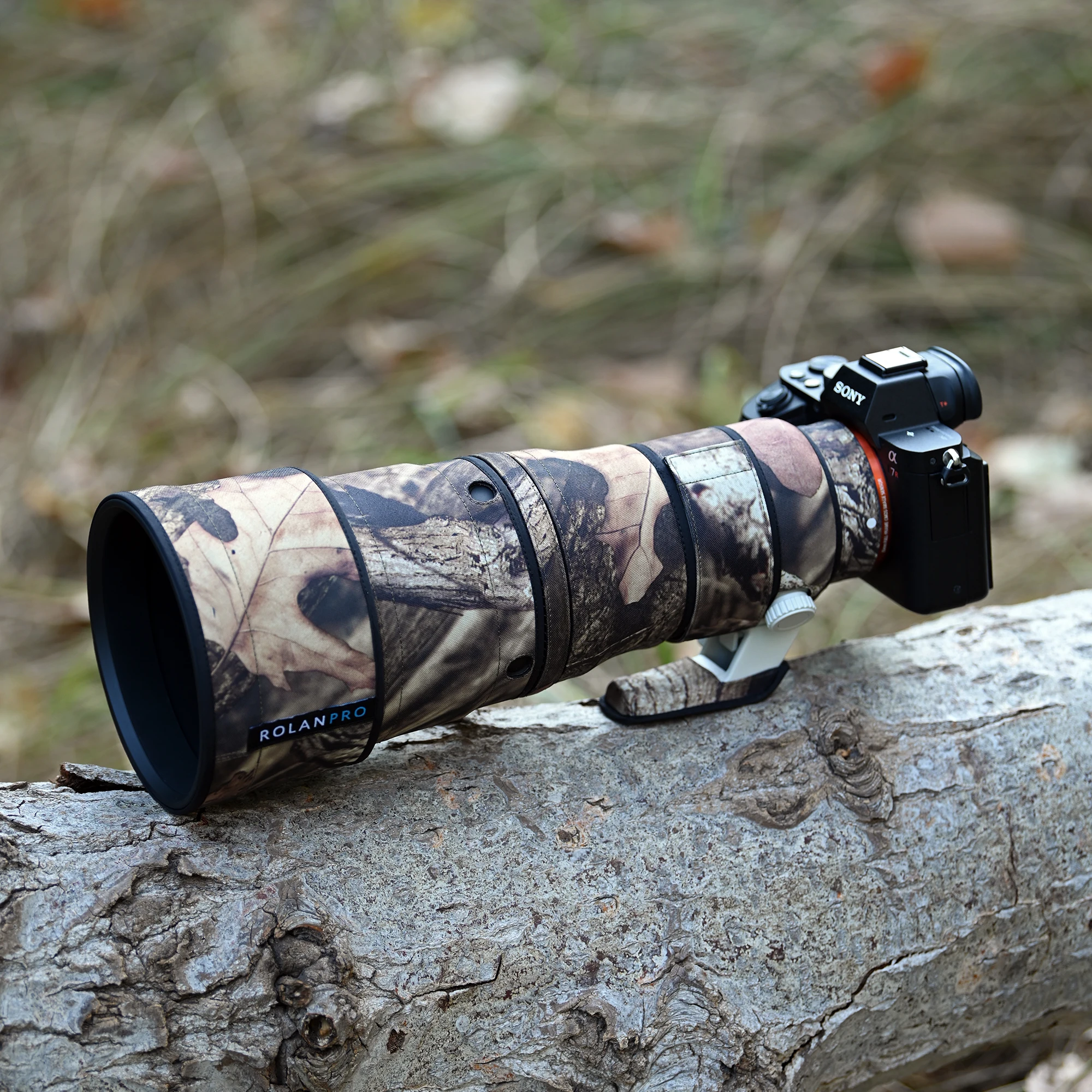 ROLANPRO Wasserdichter Objektivschutz für Sony FE 600mm F6.3 GM OSS Camo Regenschutz Schutzhülle SEL600F63GM Etui 600F6.3GM Stoff – Detail 16
