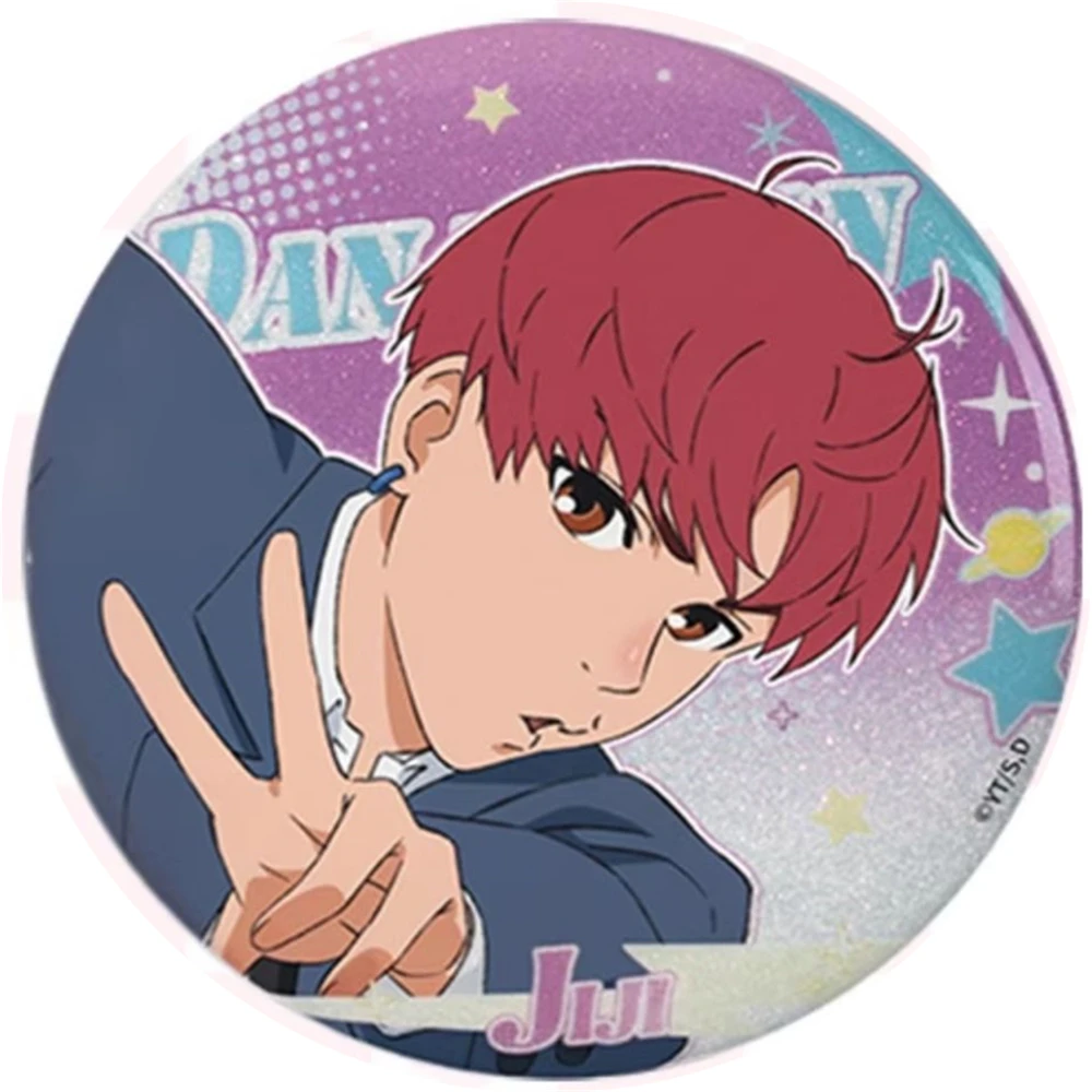 58mm Anime DAN DA DAN Takakura Ken Ayase Seiko Enjōji Jin Shiratori Aira COSTUME Cosplay Distintivo Pin SPTE Spilla in banda stagnata ﻿   Prop