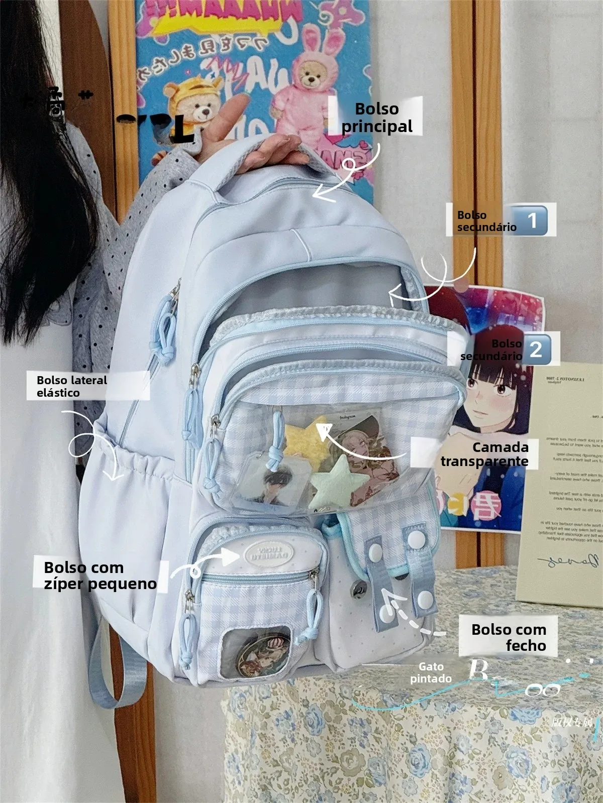 cute-double-layer-backpack-large-capacity-school-bag-for-junior-and-high-school-girls-secondary-wind-style-nylon-inner