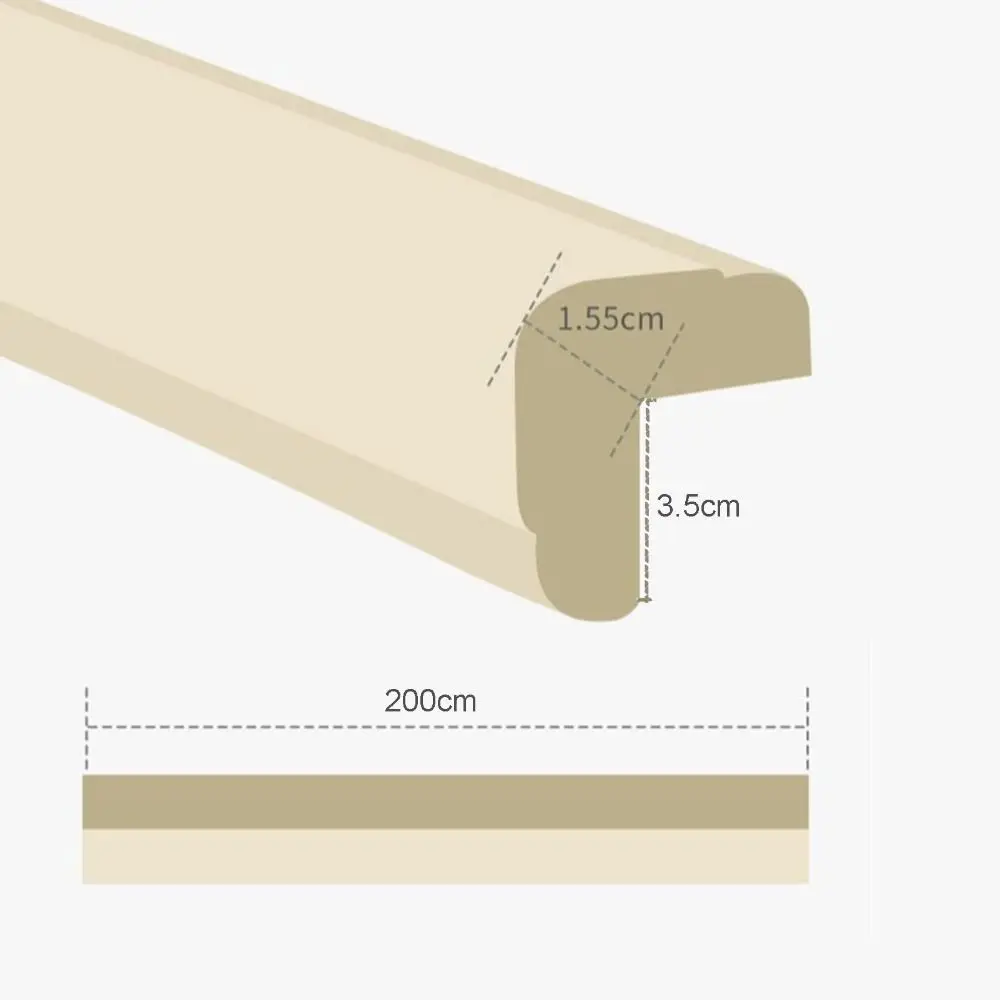 شريط حماية حافة مكتب سلامة الطفل ، شريط واقي زاوية الطاولة ، وسادة تصادم ، مصد الرغوة ، شريط مجاني ، 2 متر #6