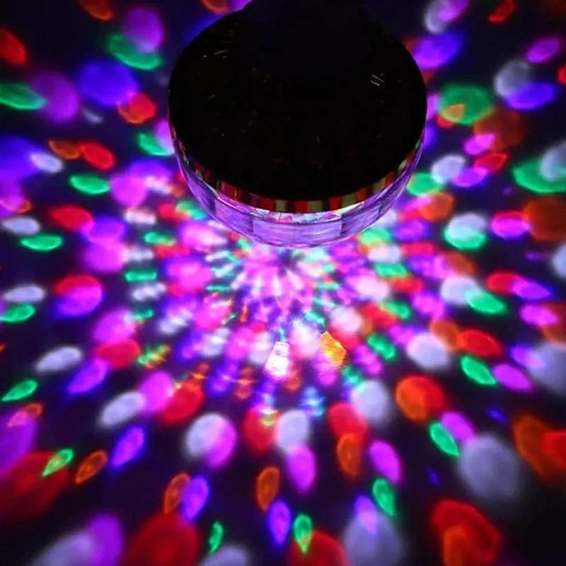 Lámpara de proyección Rgb giratoria de 360 °, bola mágica de colores para fiesta, Dj, discoteca, Bar, Ktv, escenario, boda, efecto de iluminación, E27