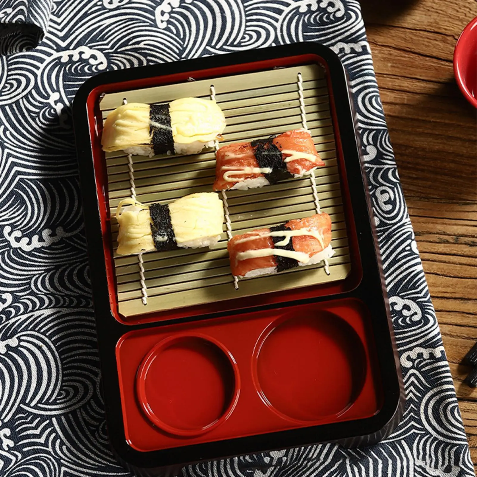 Bandeja de fideos Soba, escurridor, plato de Sashimi, restaurante, plato de comida práctico, plato de servicio de Soba frío de estilo japonés, plato de Sushi