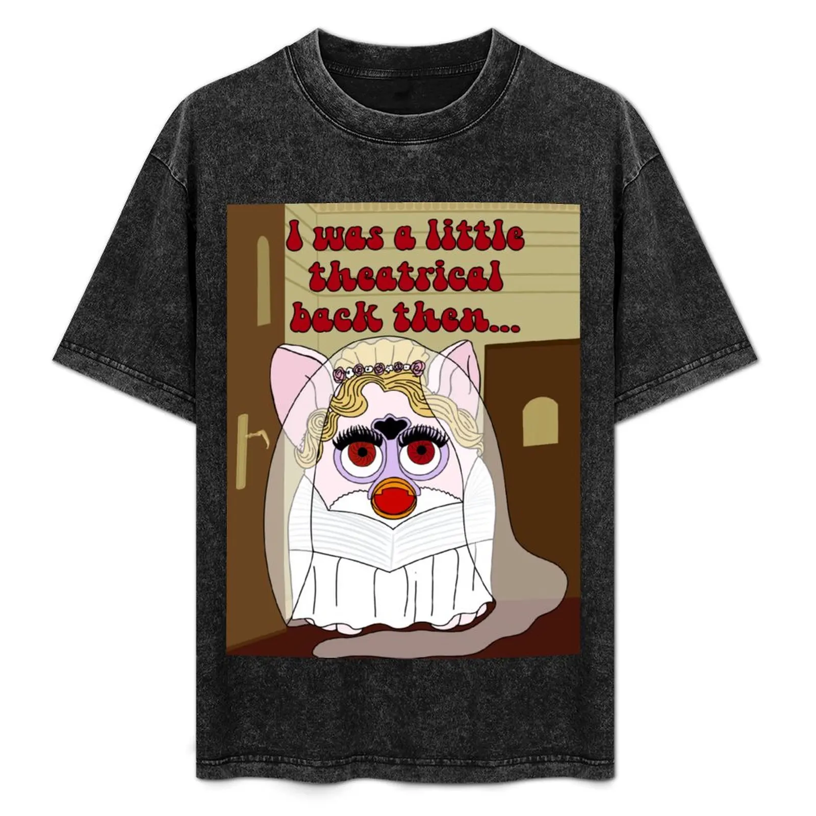 

Rosalie Hale Twilight Furby “I was a little theatrical back then...” wedding dress (includes text) T-Shirt