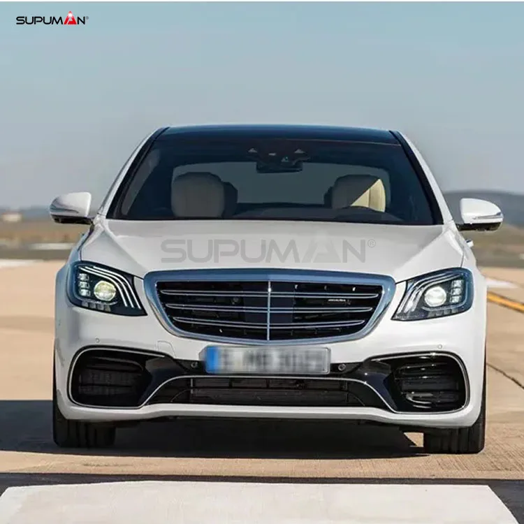 SPM Front Rear Bumper Spoiler High Quality S63 Style Facelift 2014 2015 2016 for Mercedes Benz W222 Full Body Kit Accessories - Image 3