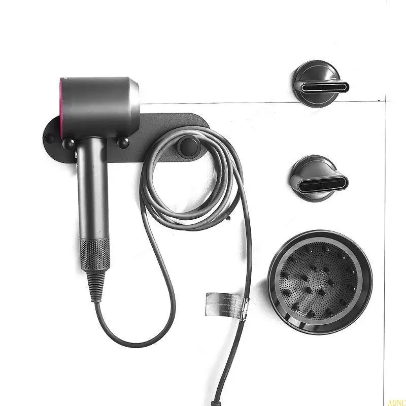 A0NC الحائط حامل الحائط جفاف الشعر Storgae رف الحمام رف الحمام لمجفف الشعر