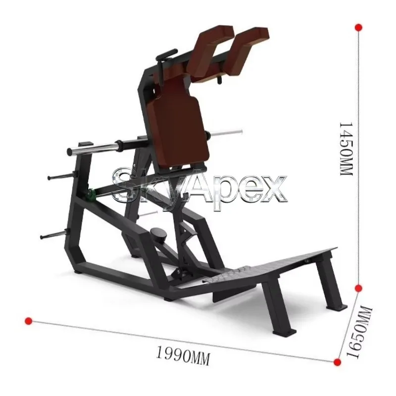 Glute Focused Plate Loaded Hack Squat Machine Vertical Squat Trainer Commercial Gym for Lower Limb Muscle Training Body Workout