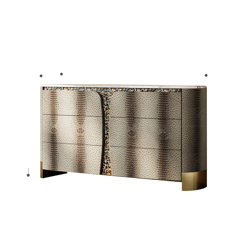 LMM light luxury chest dining Italian high-end villa bedroom marble TV cabinet