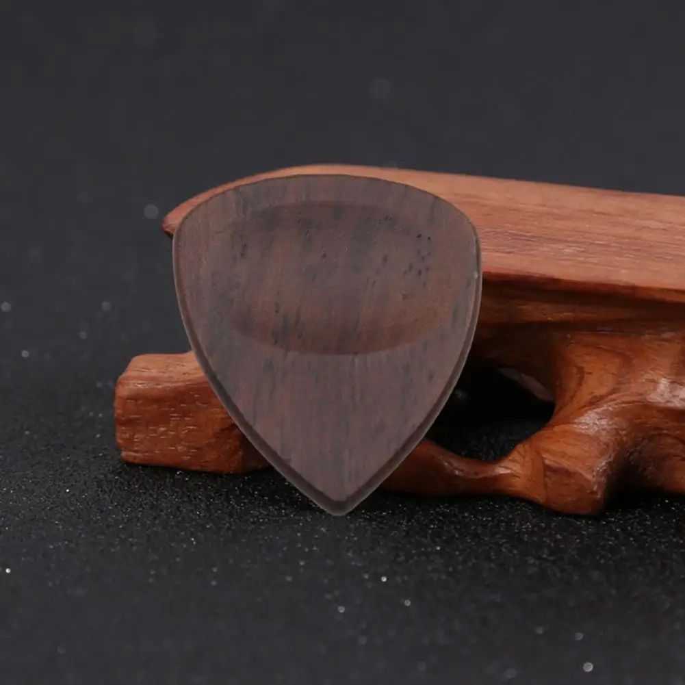 Natural Wood Guitar Pick Handcrafted Wooden Guitar Pick Smooth Surface Compact Size Portable Accessories for Guitarists