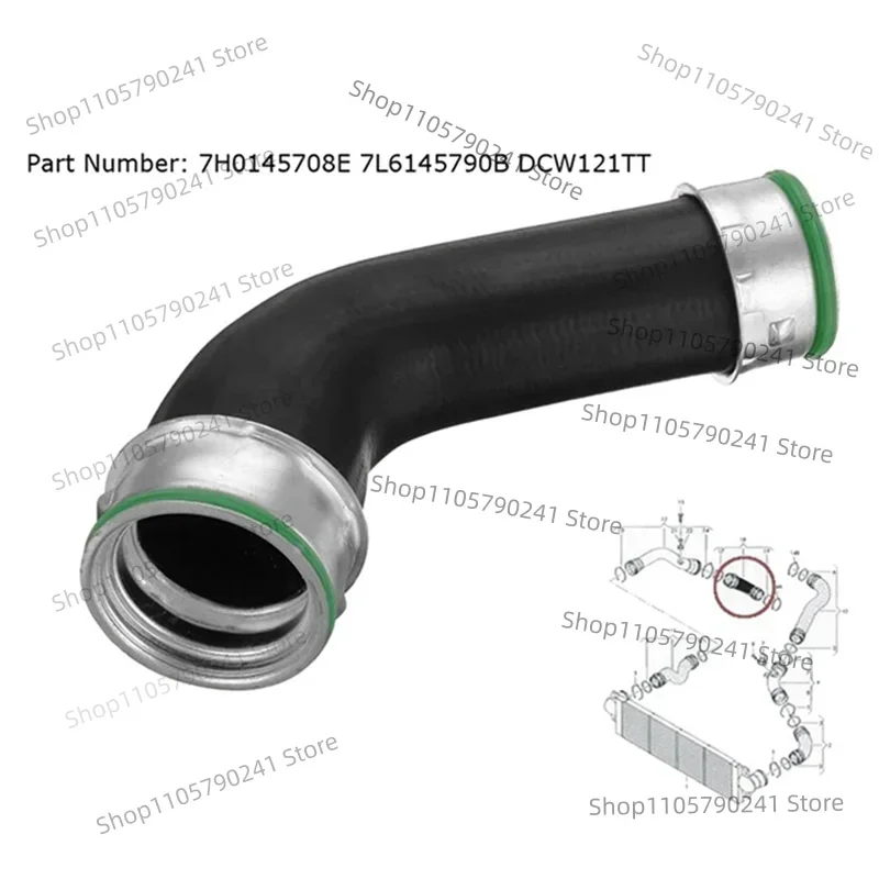 Silicone Intercooler Turbo Hose Pipe For VW Transporter T5 1.9 TDI 7H0145708H 7L6145790B