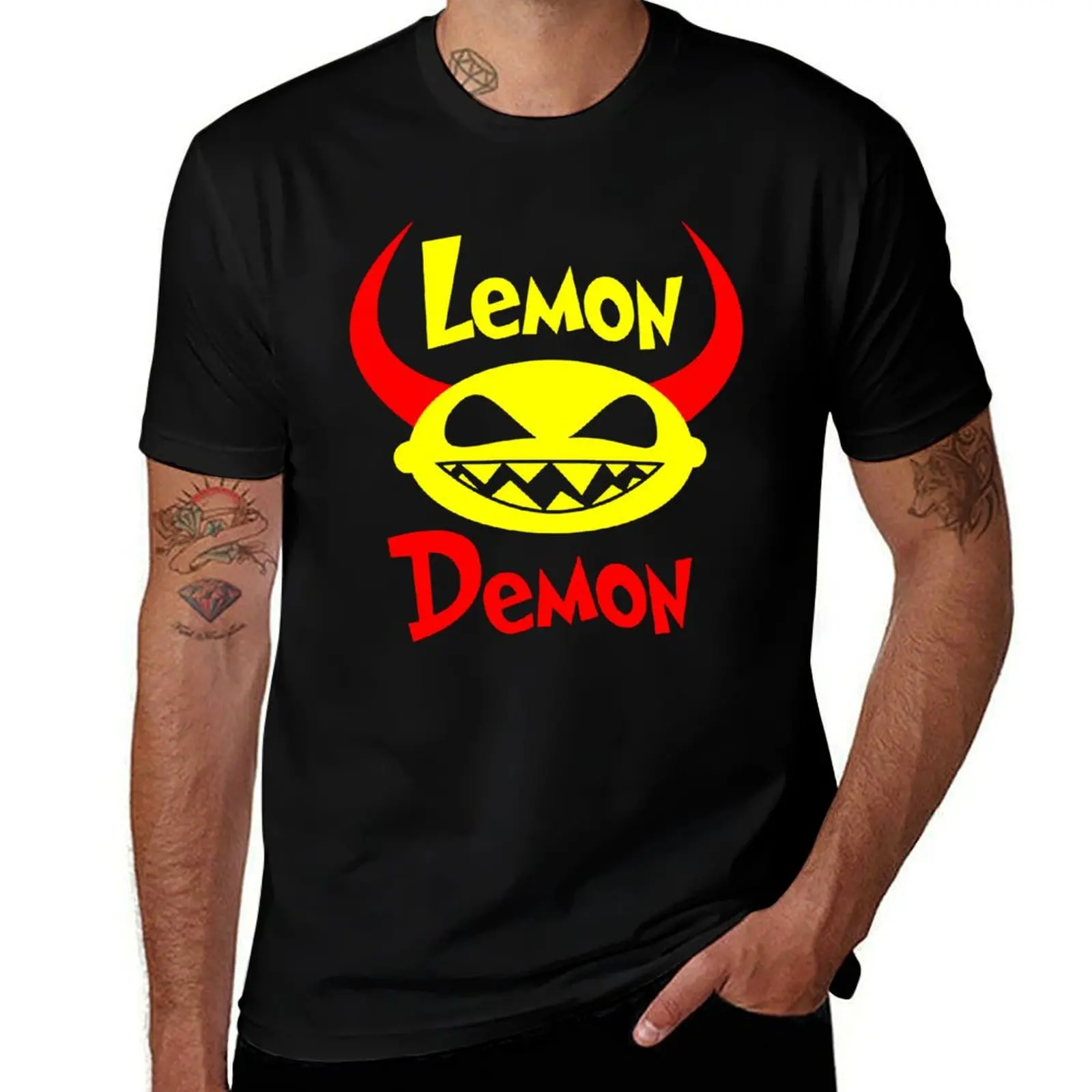 

Lemon demon T-Shirt Breathable Sportswear T-Shirt for Men