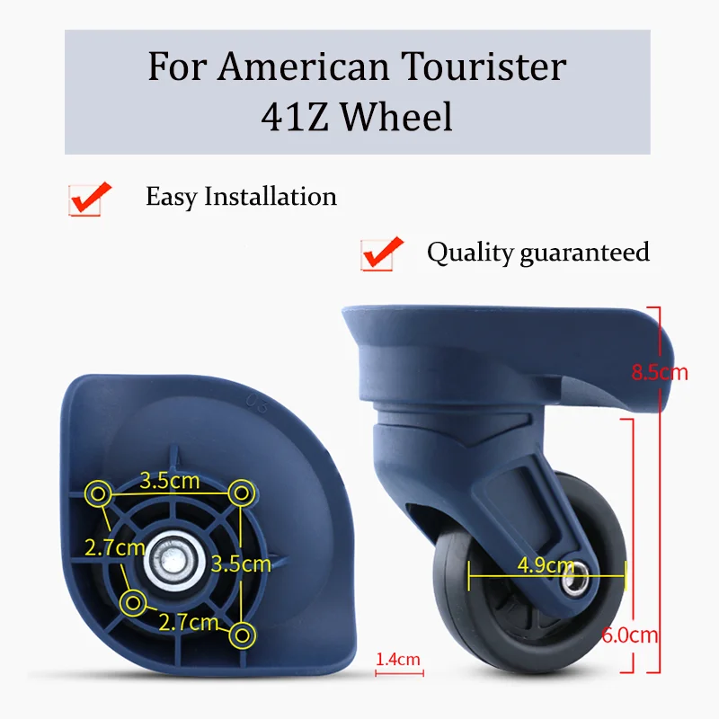 

For American Tourister 41Z Luggage Universal Wheel Replacement Rod Box Accessories Combination Box Roller Pulley Quiet Wear