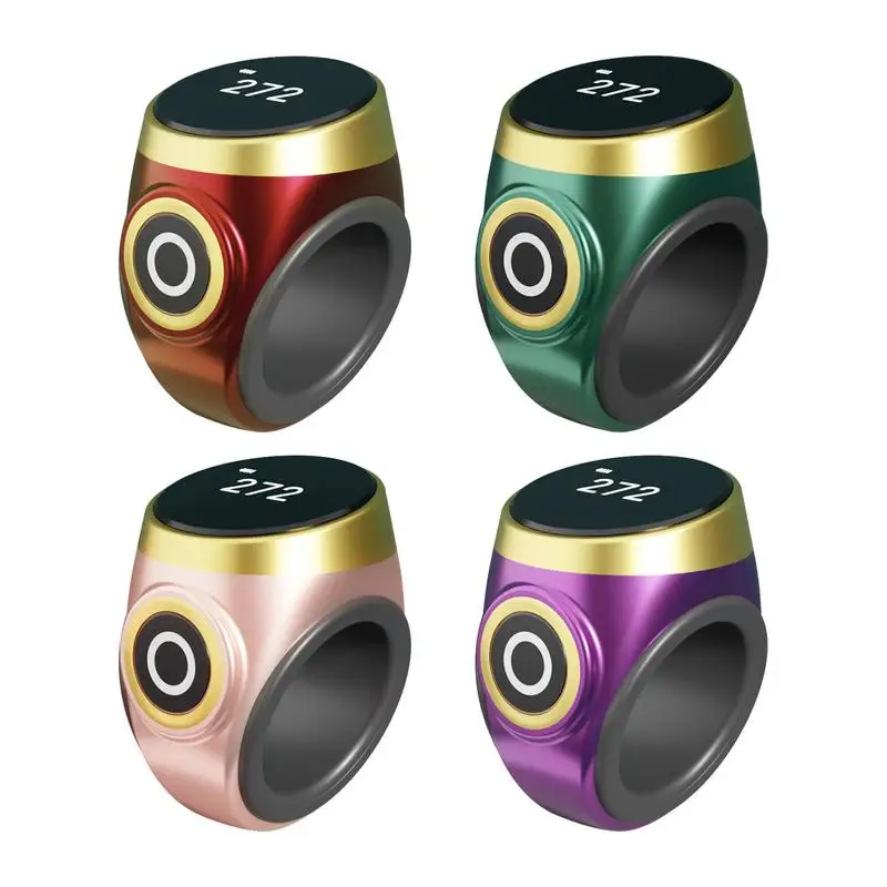 New Hand Press Electronic Digital Counting Counter Ethnic Style Portable Points Rechargeable Ring Ring Idea Tally Counter