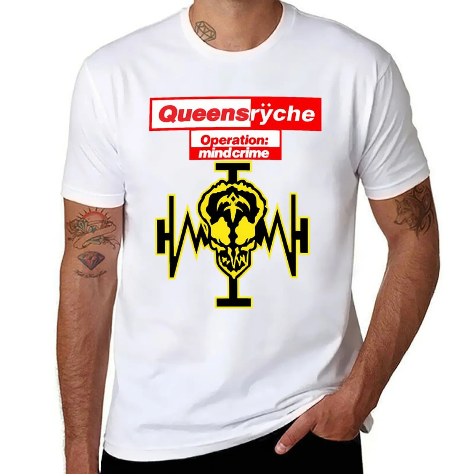 

operation mindcrime For Fans T-Shirt man t shirt cotton high quality man t shirt heavy cotton T-Shirt