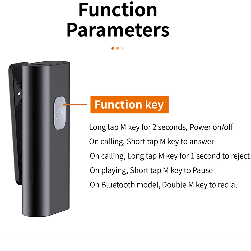 Wireless Bluetooth-compatible  Receiver Transmitter Adapter 3.5mm AUX Jack Audio Support Microphone 5.0 MP3 Player A7