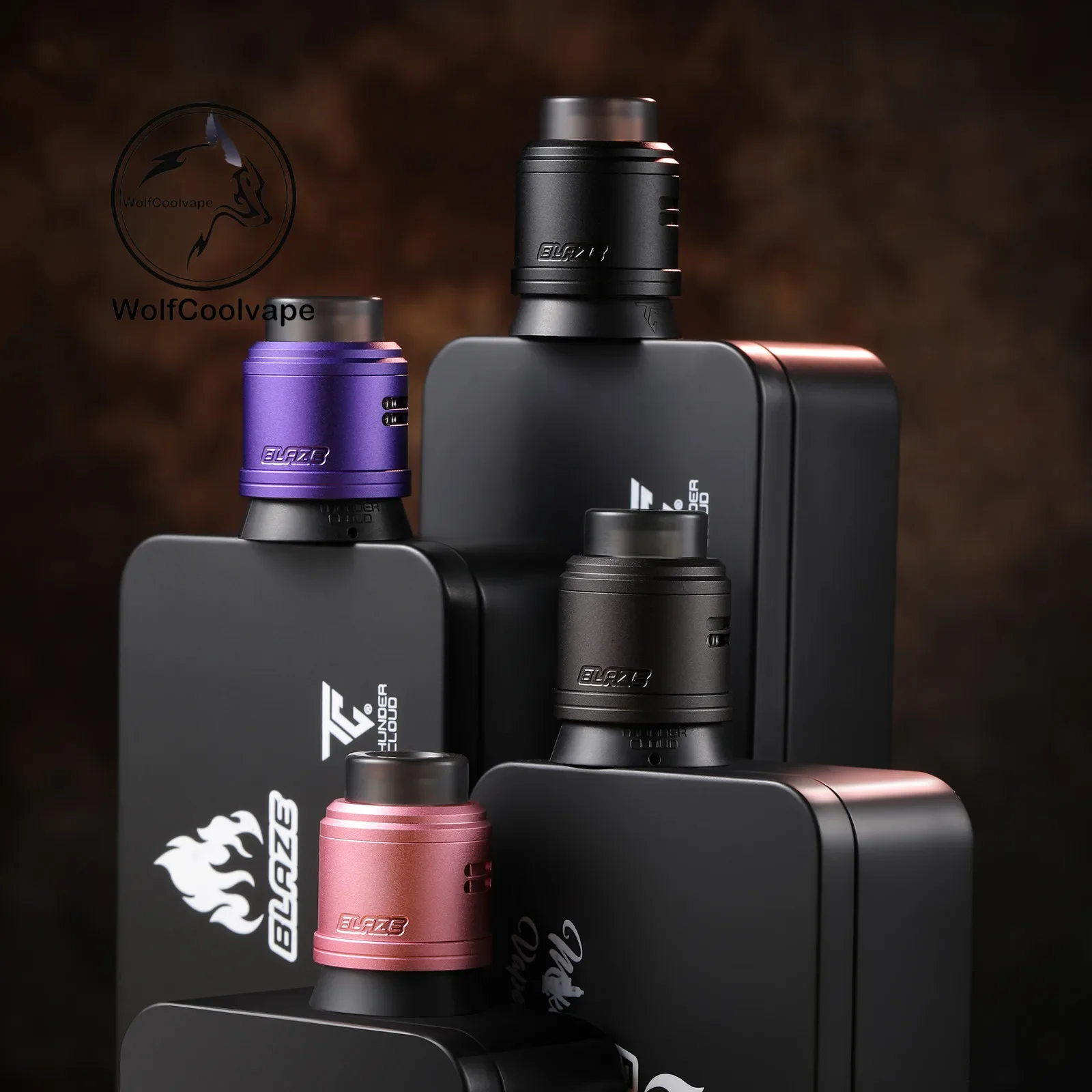 Thunder Cloud Blaze RDA Rebuildable Dripping Atomizer - Authentic, BF Pin, Single/Dual Coil, 24mm Diameter